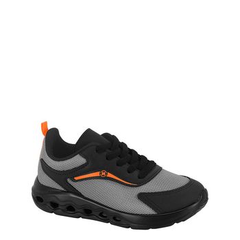 Tenis-Preto-e-Cinza-Kids-Material-Respiravel-|-Molekinho-Tamanho--27---Cor--CINZA-0